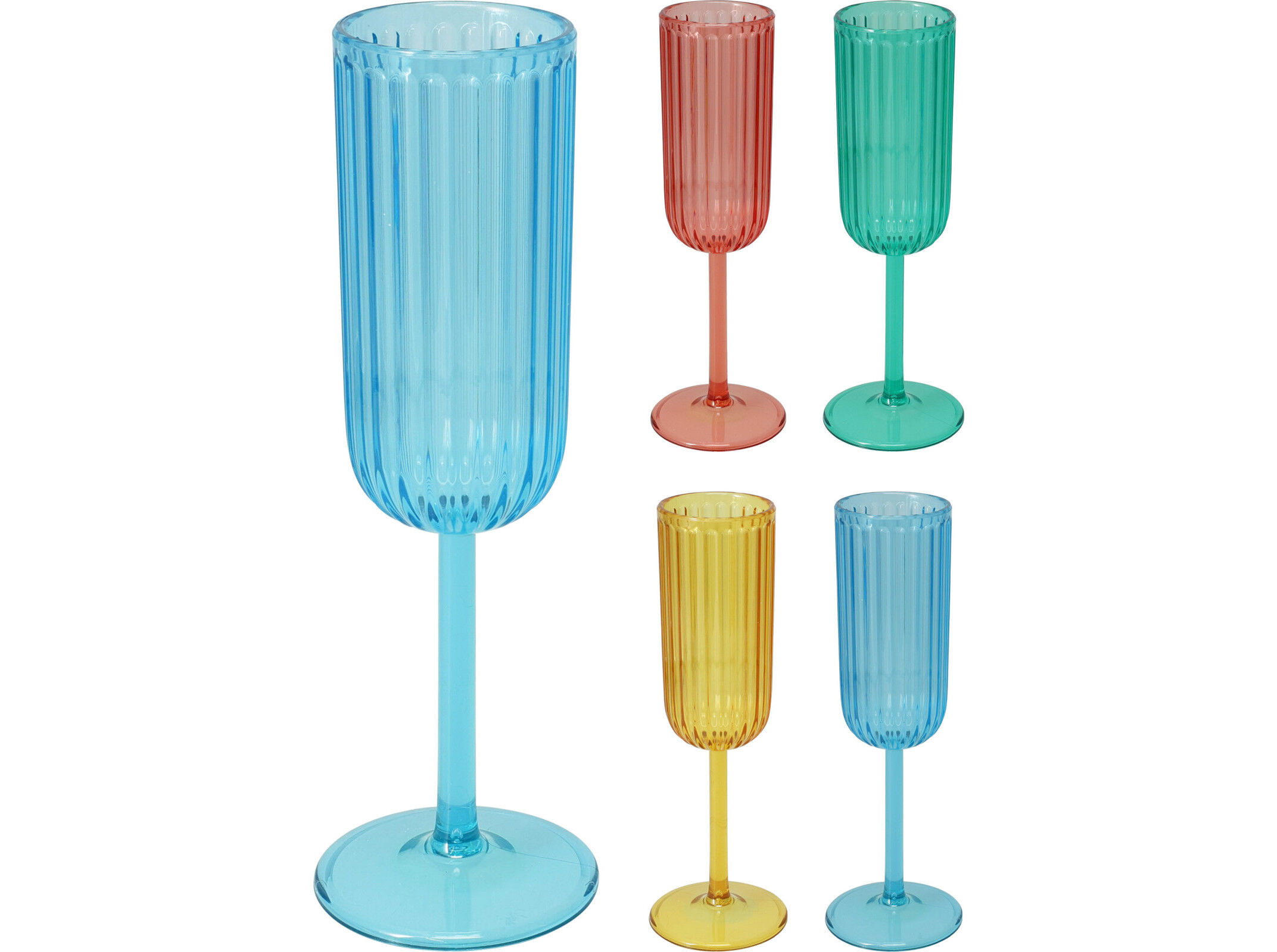 COPO CHAMPANHE 165ML CORES SORTIDAS image number 1