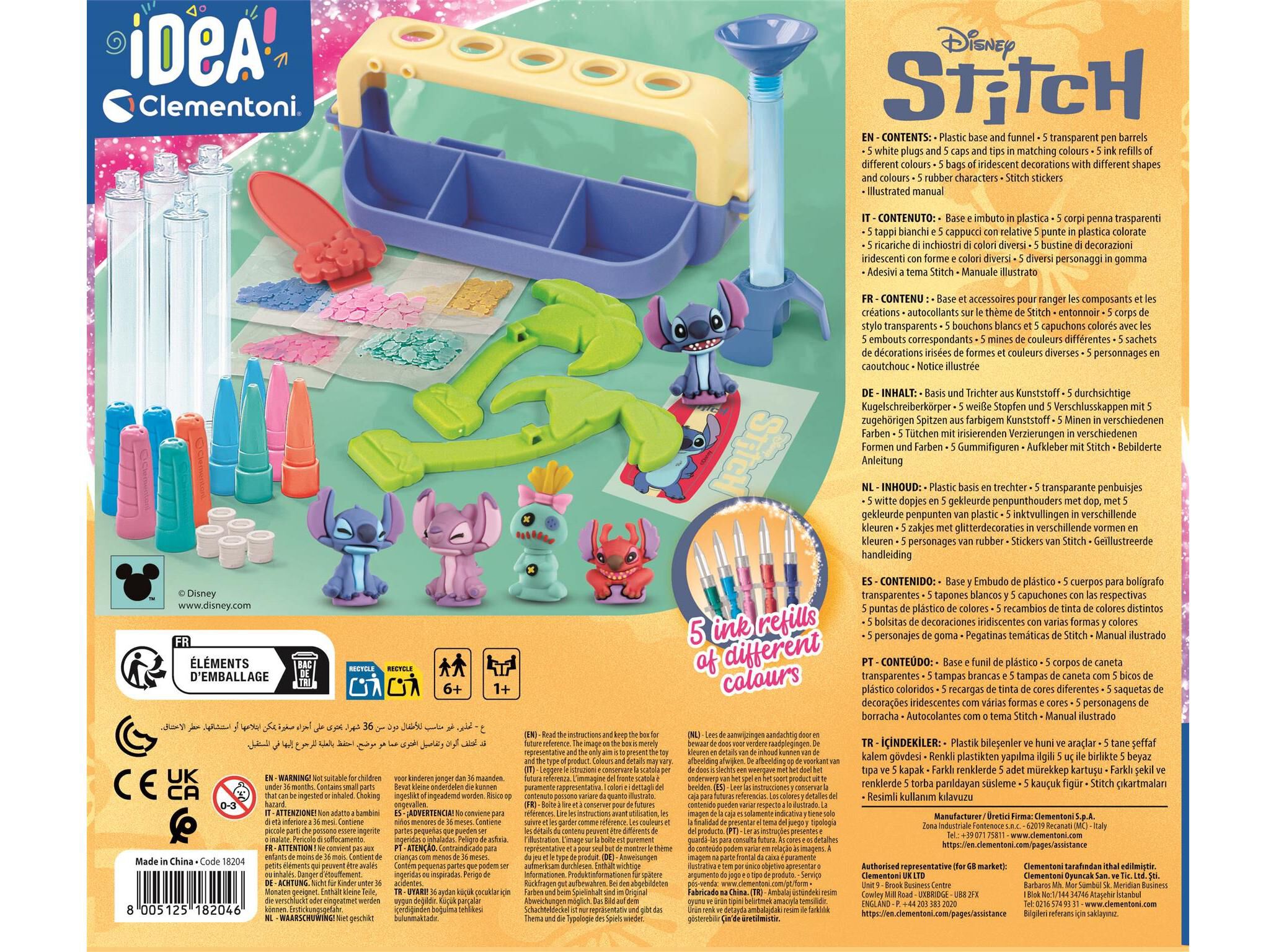 ATELIER CANETAS IDEA CLEMENTONI STITCH image number 1