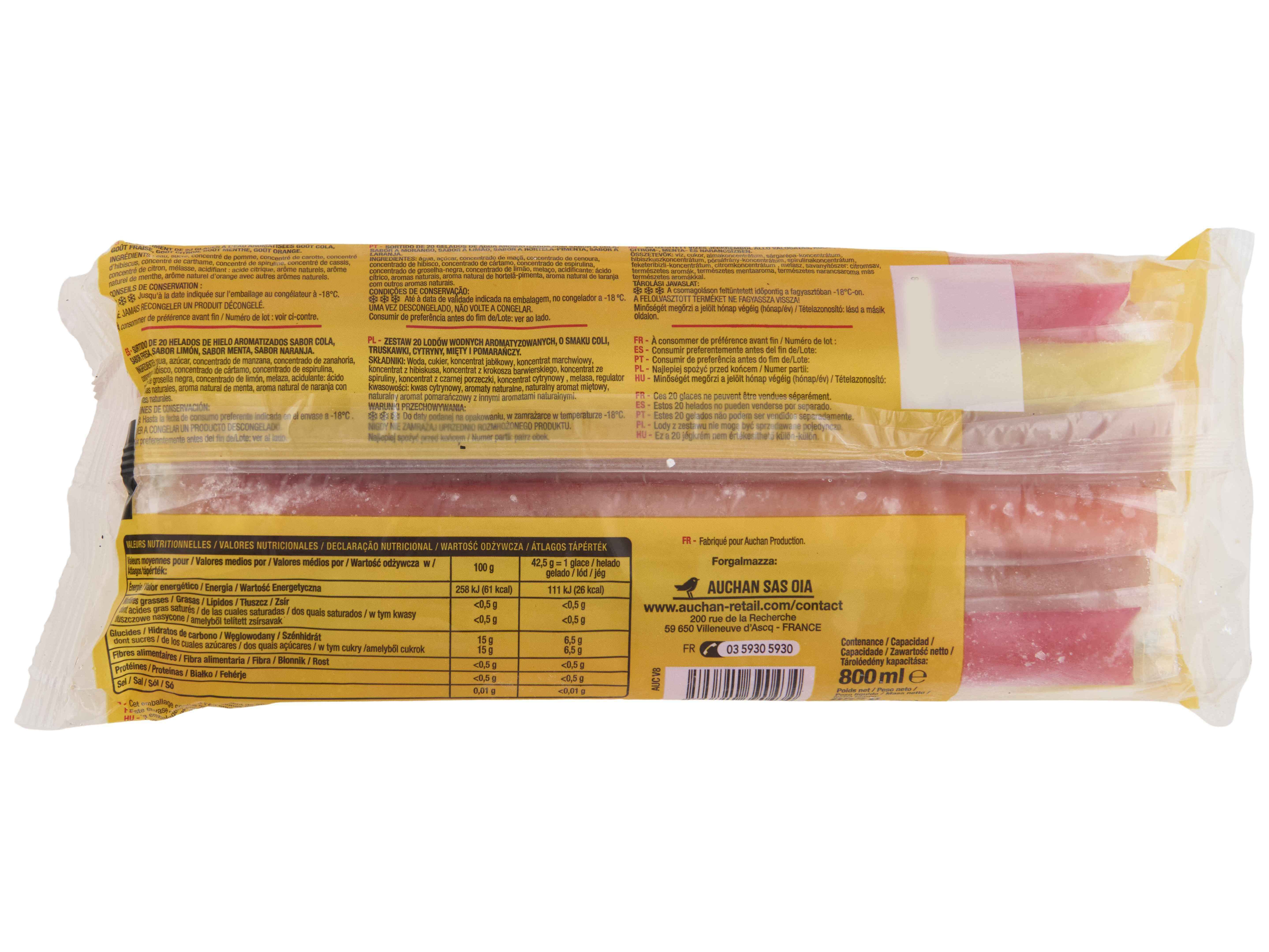 GELADO TUBO AUCHAN TUB IGLOO 20UN 800ML image number 3