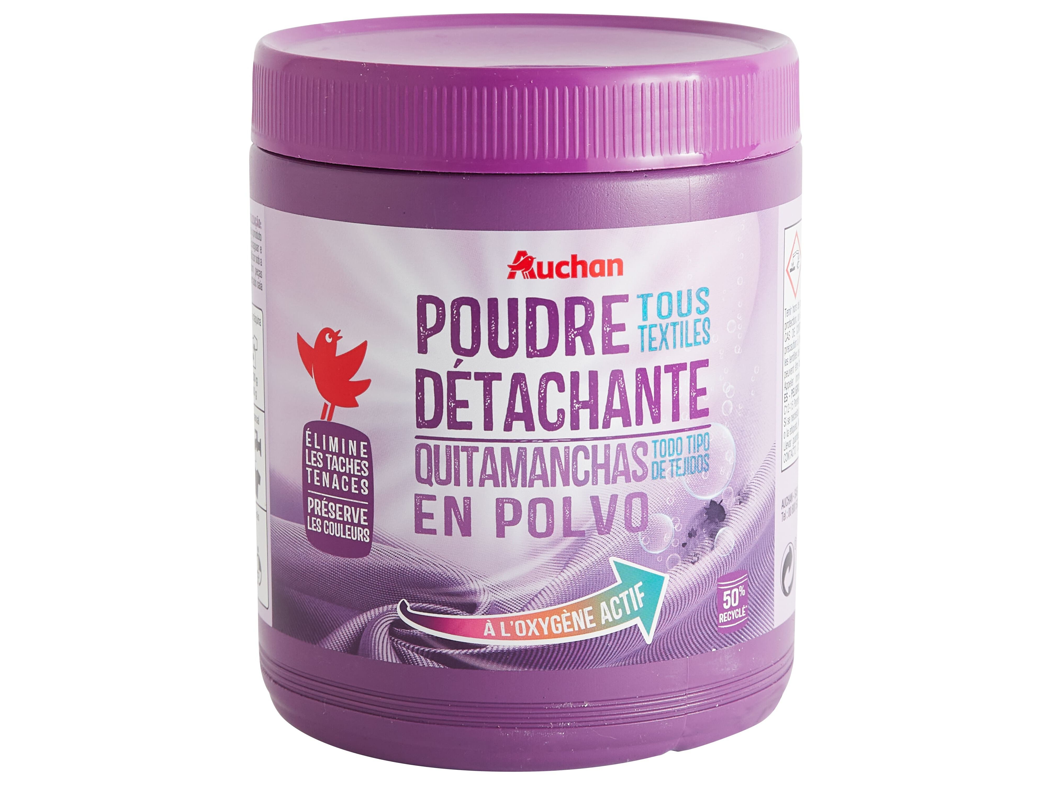 TIRA N&Oacute;DOAS EM P&Oacute; PARA ROUPA AUCHAN OXI ACTIVE 1KG