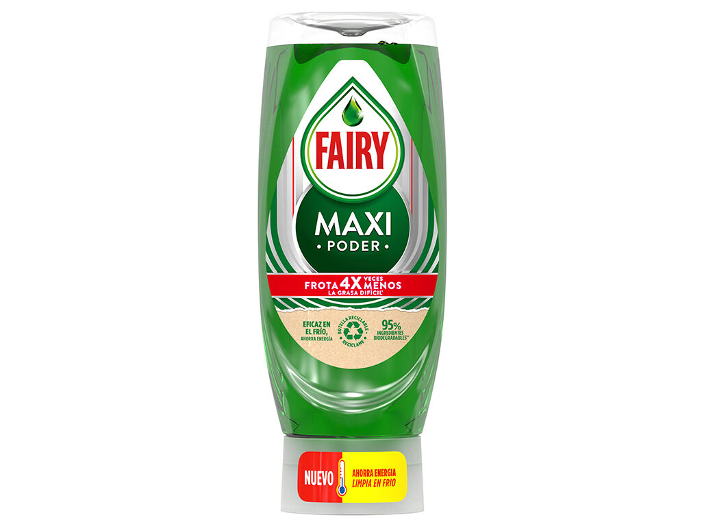 DETERGENTE MANUAL FAIRY MAXI PODER ORIGINAL 450ML image number 1