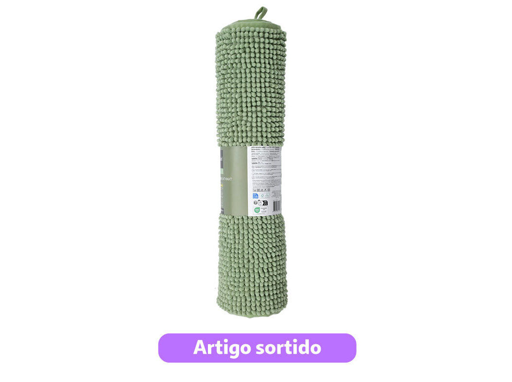 TAPETE CASA BANHO ACTUEL 100% POLI&Eacute;STER RECICLO 50X80CM CORES SORTIDAS image number 2