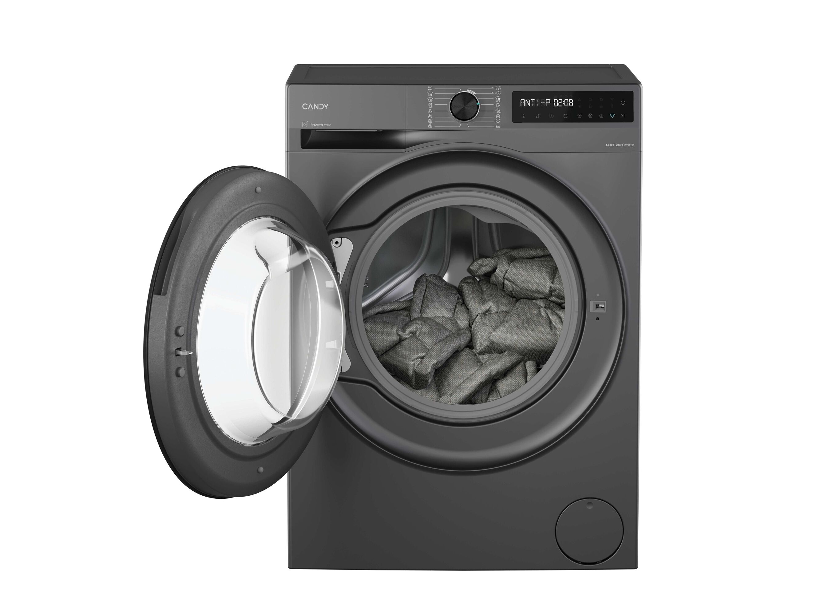 M&Aacute;QUINA DE LAVAR ROUPA CANDY PROWASH 500 BR 49SBL8G-S - CINZA A 9KG image number 2