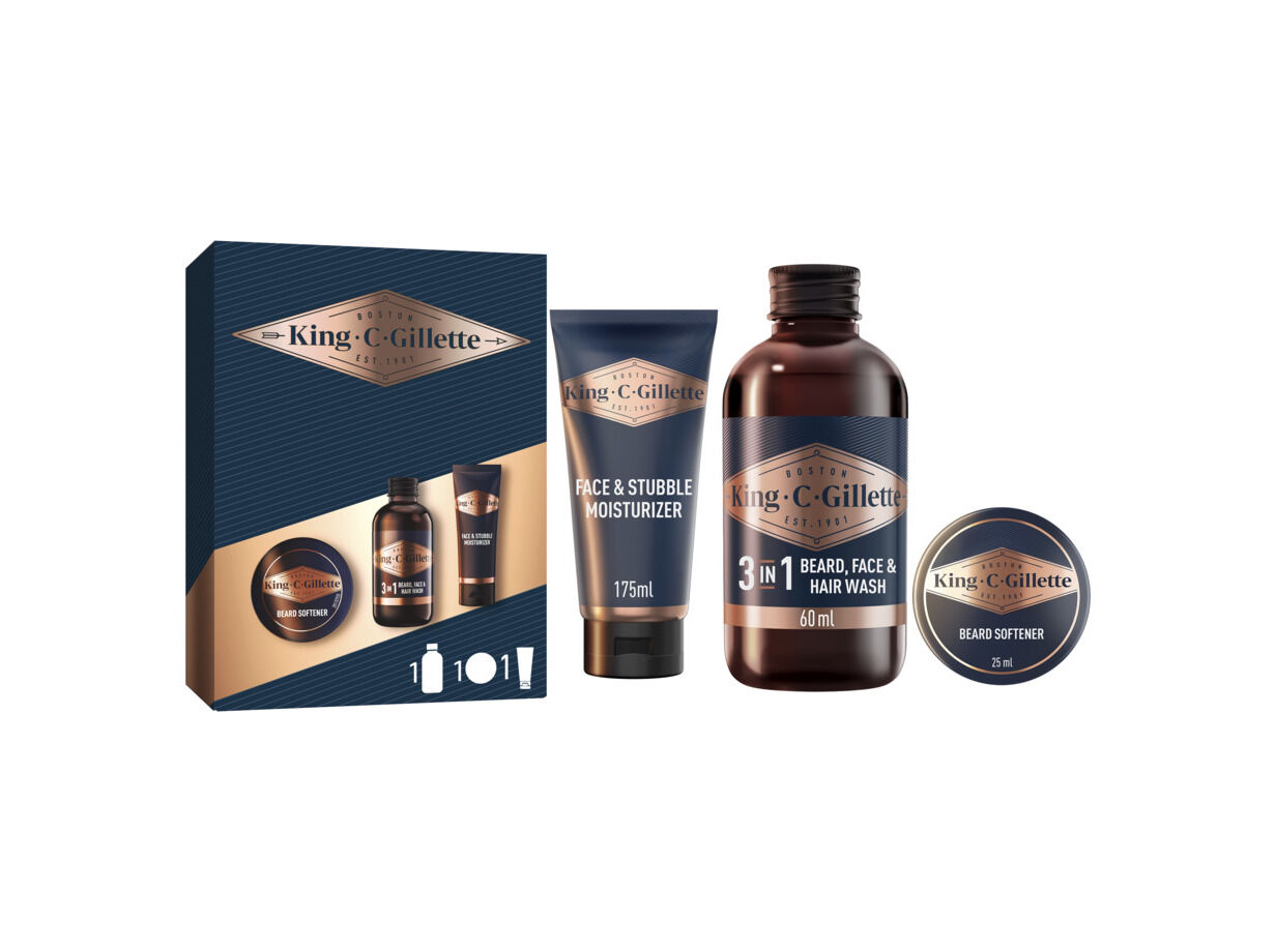 CONJUNT BARBEAR KING C GILLETTE GEL60ML+B&Aacute;LSAMO25ML+HIDR