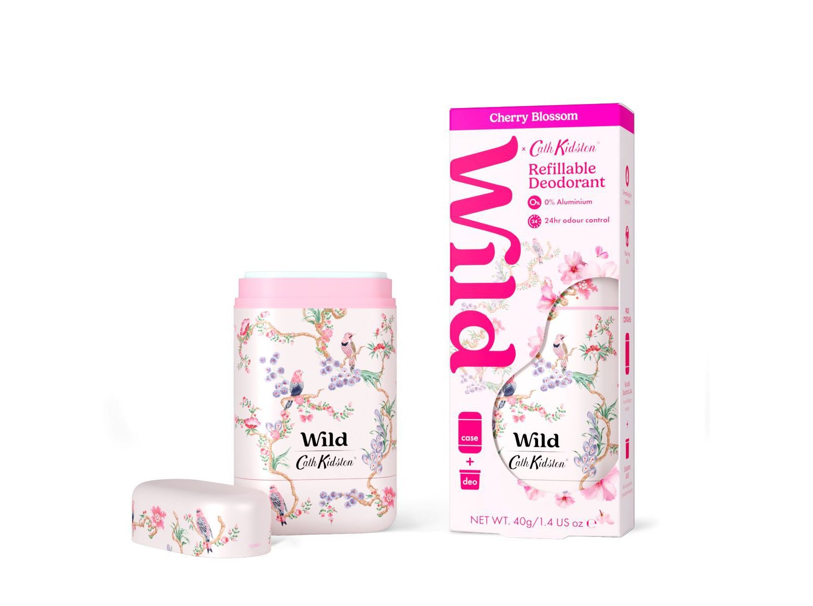 DESODORIZANTE WILD FLORAL BRANCA FLOR CEREJ 40G image number 0