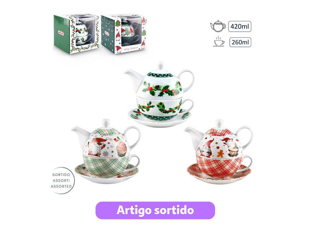 BULE NATAL ANILAR PORCELANA 420 ML MODELOS SORTIDOS