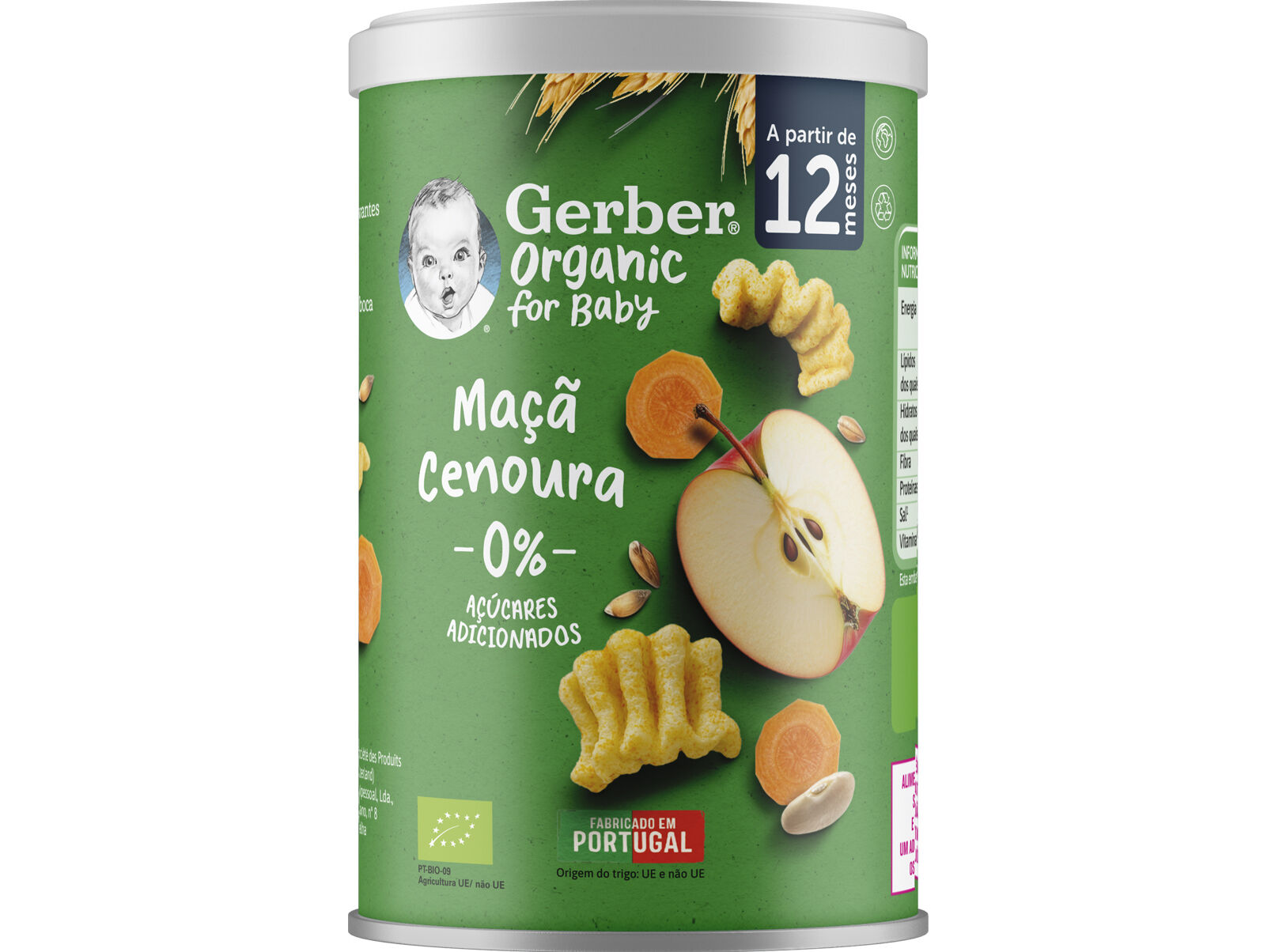 SNACK GERBER BIO WAVY MA&Ccedil;&Atilde; CENOURA 35G image number 0