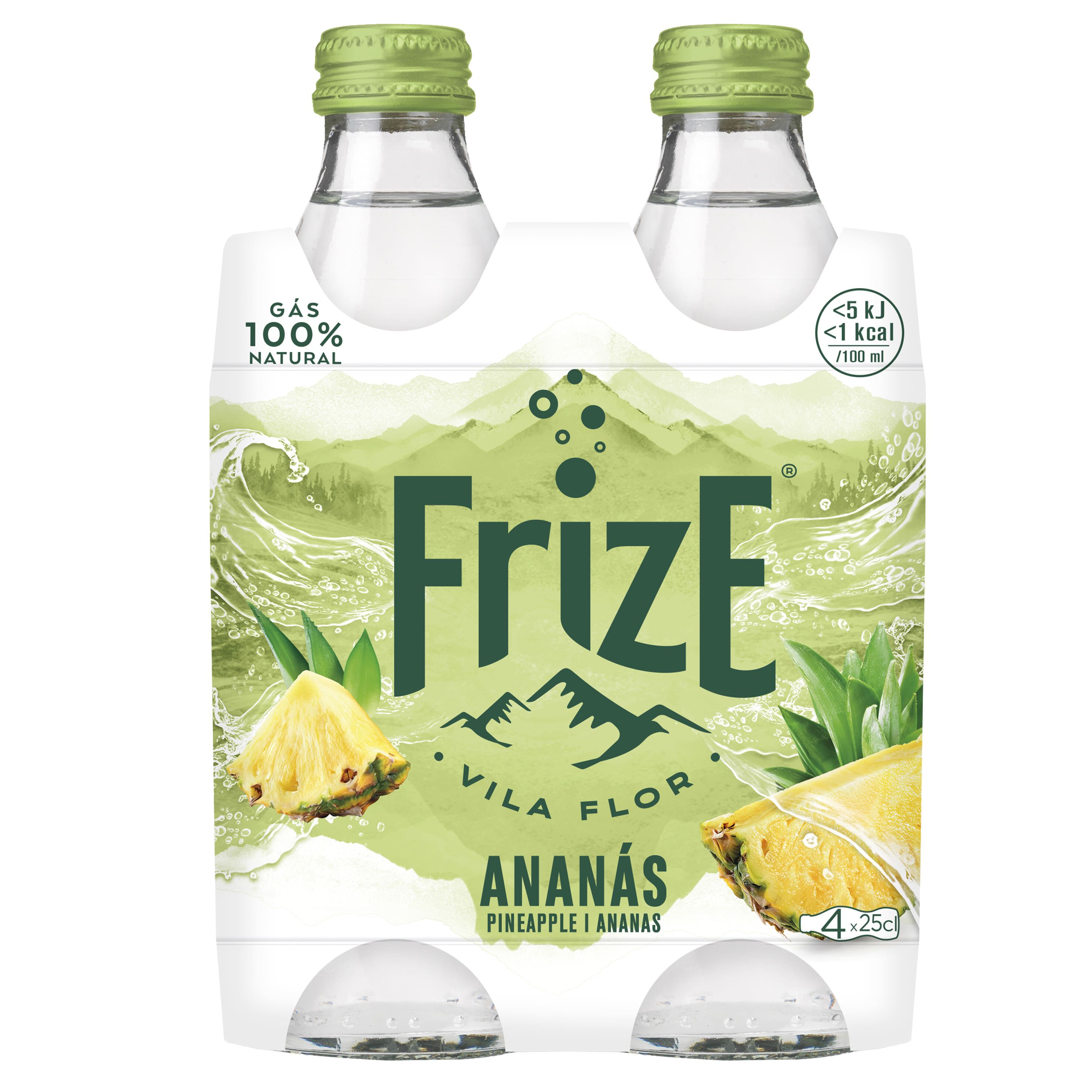 BEBIDA C/G&Aacute;S FRIZE ANAN&Aacute;S 4X0.25L