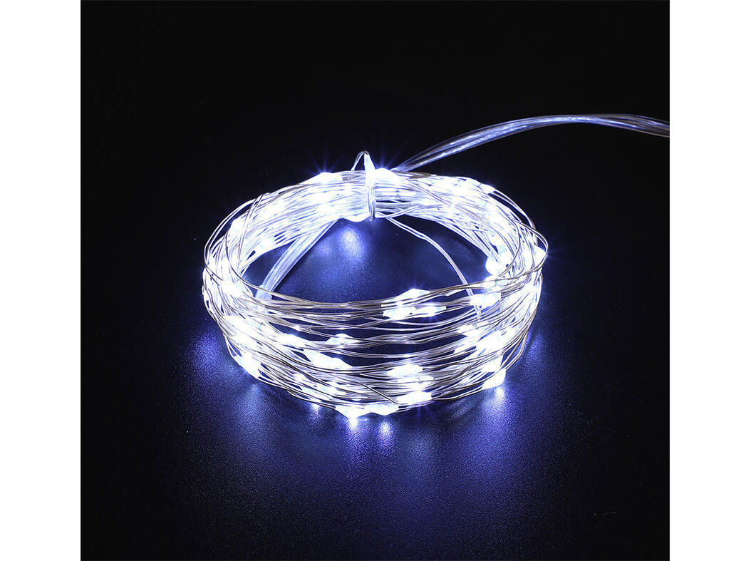 LUZES BRANCAS ACTUEL INTERIOR A PILHAS 100LED 8 FUN&Ccedil;&Otilde;ES image number 0