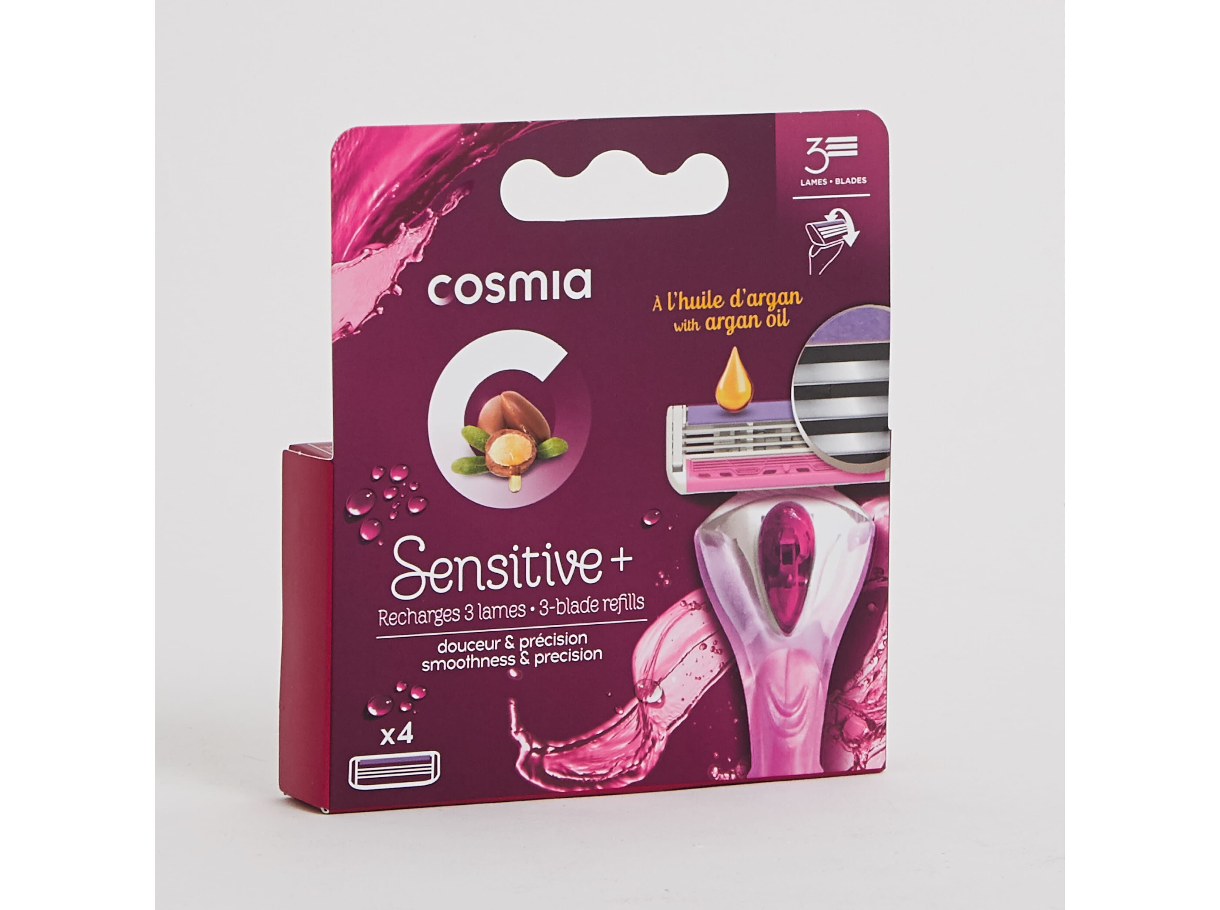 RECARGAS M&Aacute;QUINA COSMIA DEPILAT&Oacute;RIA SENS&Iacute;VEIS 3L&Acirc;MINAS 4UN image number 1