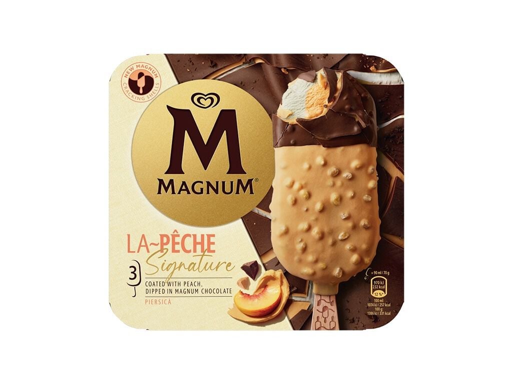 GELADO MAGNUM LA PECHE 3X90ML image number 0