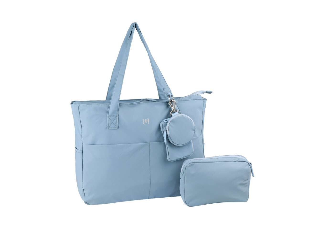 TOTE BAG ENDLESS OXFORD DUSTY BLUE 41X31X11CM image number 2