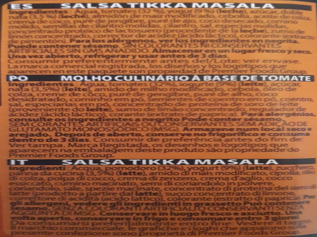 MOLHO SHARWOOD'S TIKKA MASALA 420G image number 1