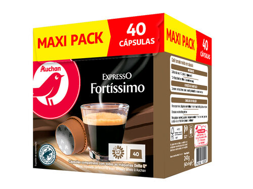 CAFE EXPRESSO DQ AUCHAN FORTÍSSIMO MAXIPACK 40UN image number 1