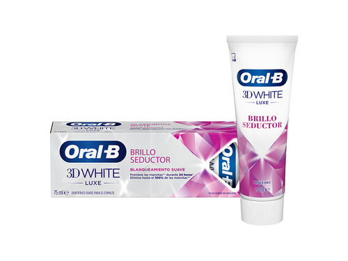 PASTA ORAL-B DENTÍFRICA 3D WHITE LUXE BRILHO GLAMOUR 75ML