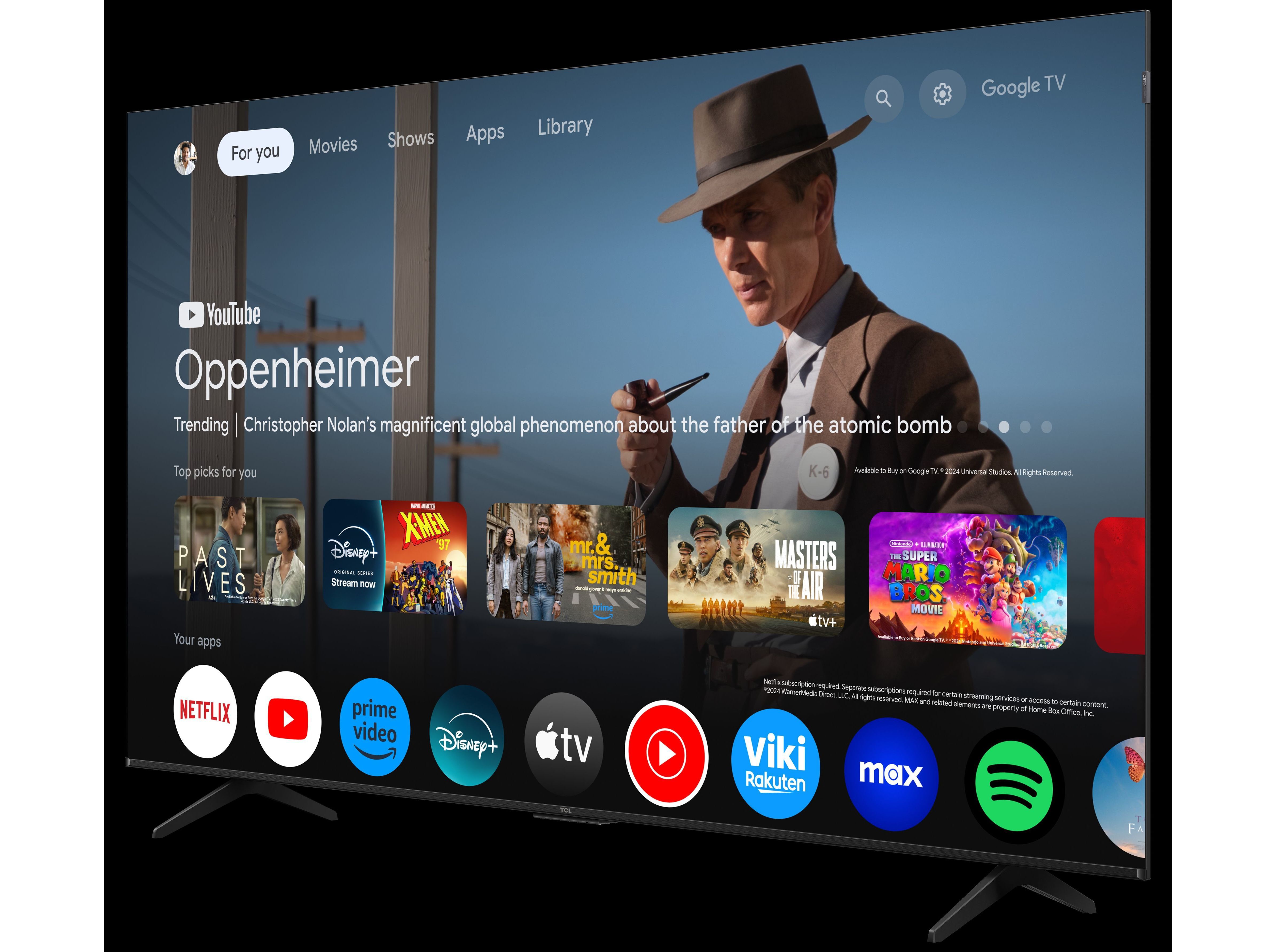 TV QLED TCL 75P7K (75" 4K GOOGLE TV 189CM) image number 5