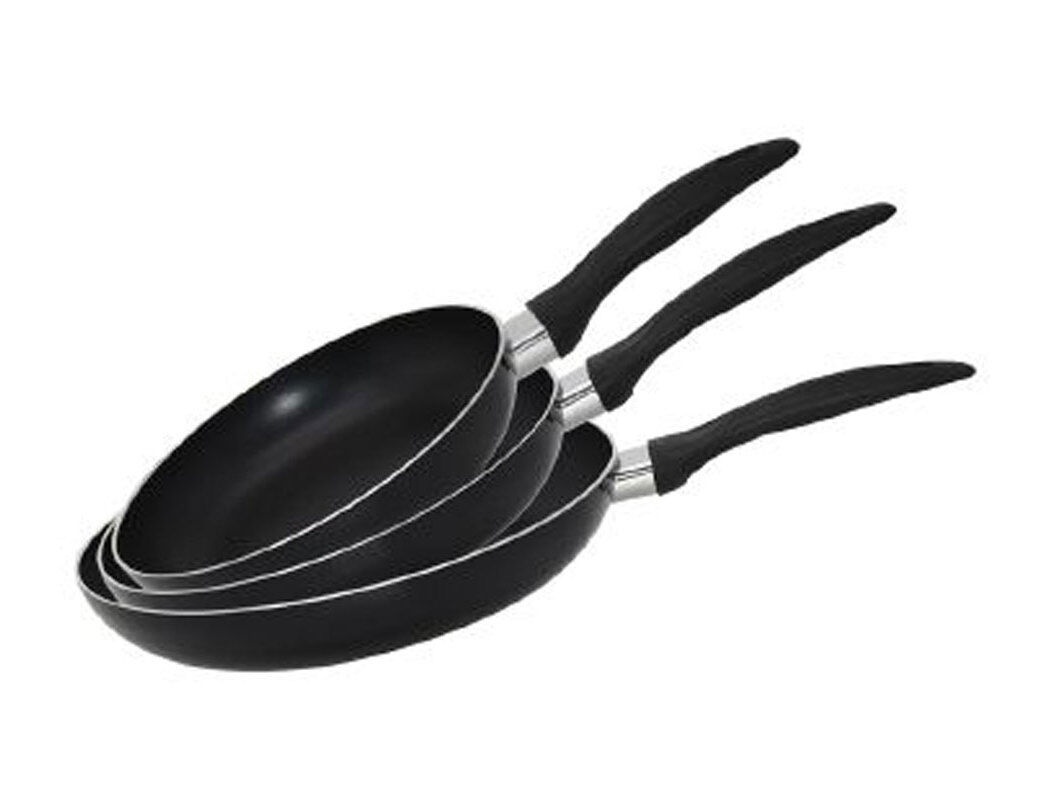 CONJUNTO 3 FRIGIDEIRAS ACTUEL PRETO ALUM&Iacute;NIO