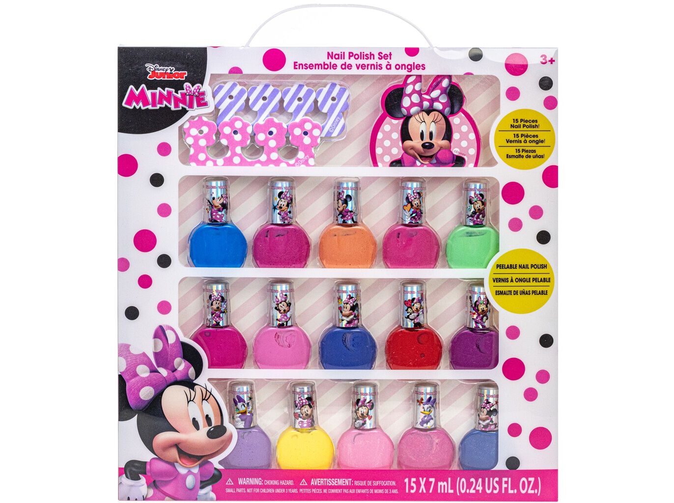 CONJUNTO DE VERNIZES UNHAS MINNIE 18 PE&Ccedil;AS image number 0