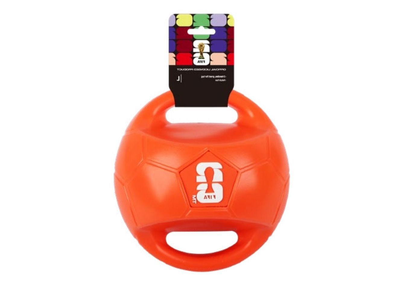 BRINQUEDO C&Atilde;O AFP MUNDIAL BOLA COM PEGA 19CM image number 1