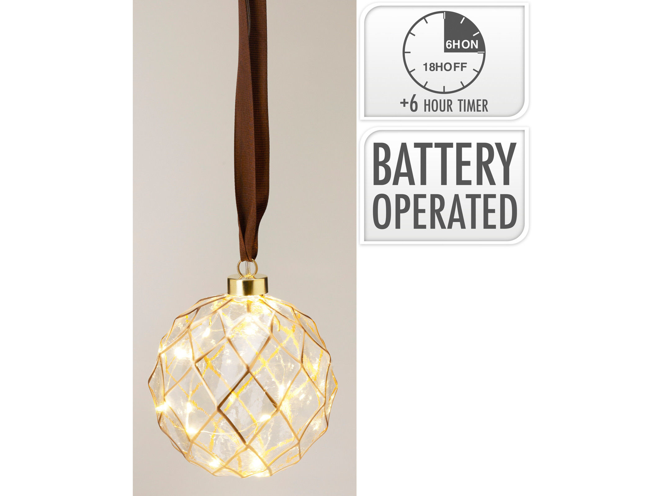 BOLA TRANSPARENTE 12X12X12CM image number 0