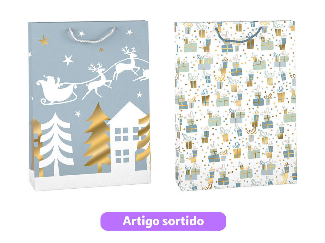 SACO PRESENTE AUCHAN TAMANHO XL 40X56X15CM MODELOS SORTIDOS image number 0