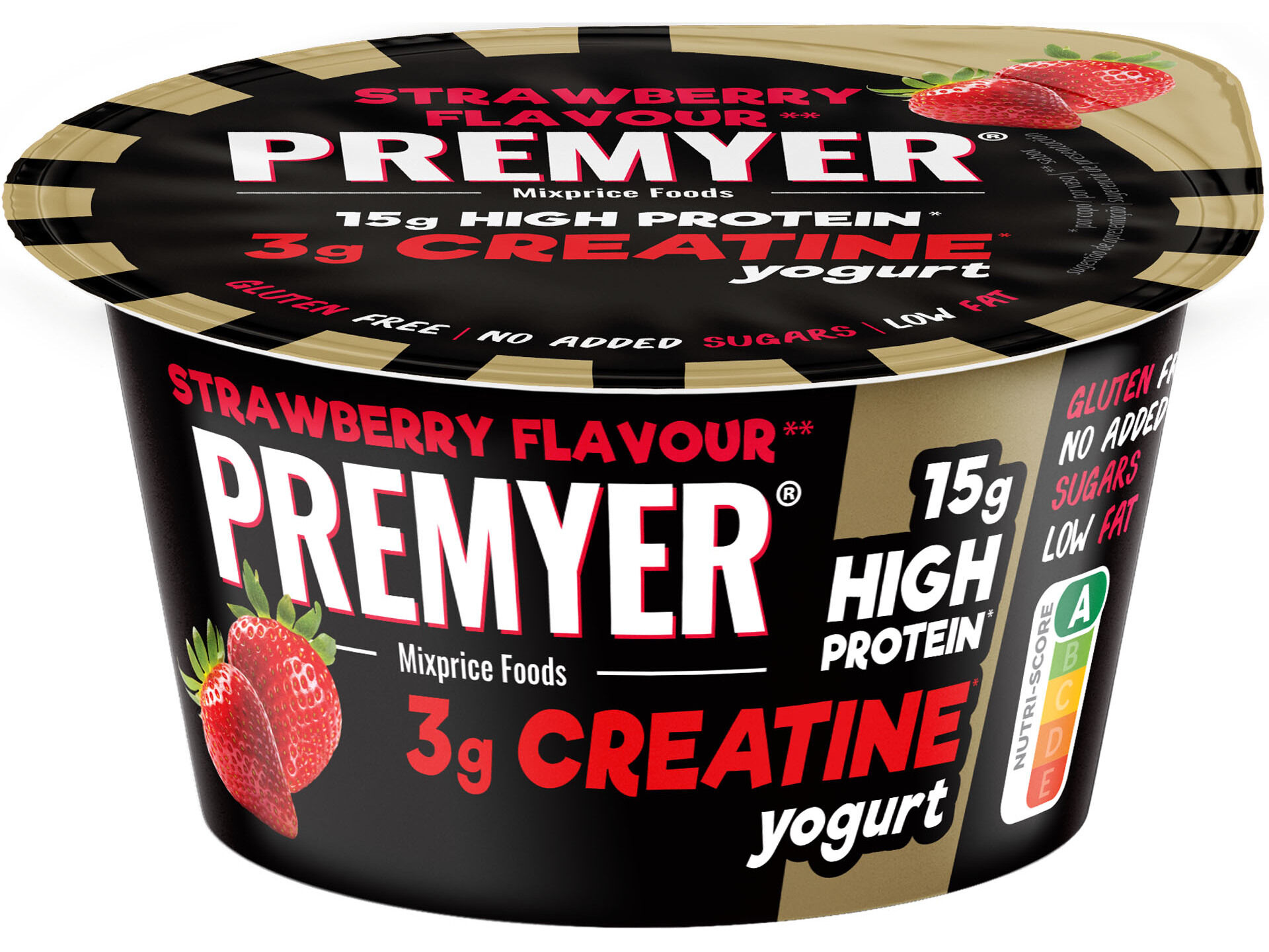 IOGURTE PROTE&Iacute;NA PREMYER MORANGO COM CREATINA 150G image number 0