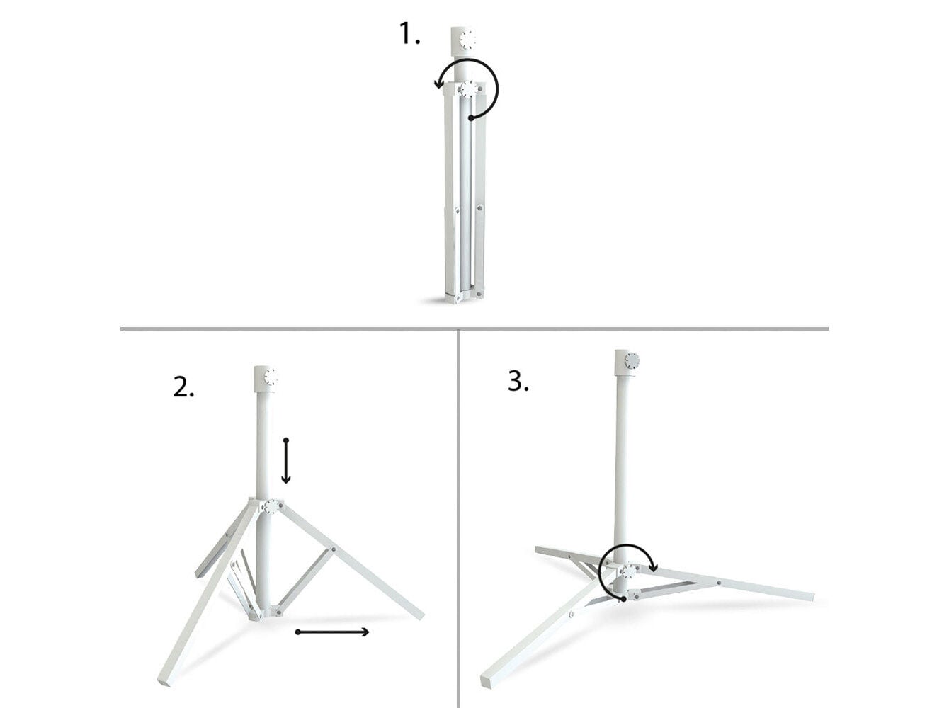 BASE PARASOL AKTIVE BRANCO &Oslash;25/32MM image number 1