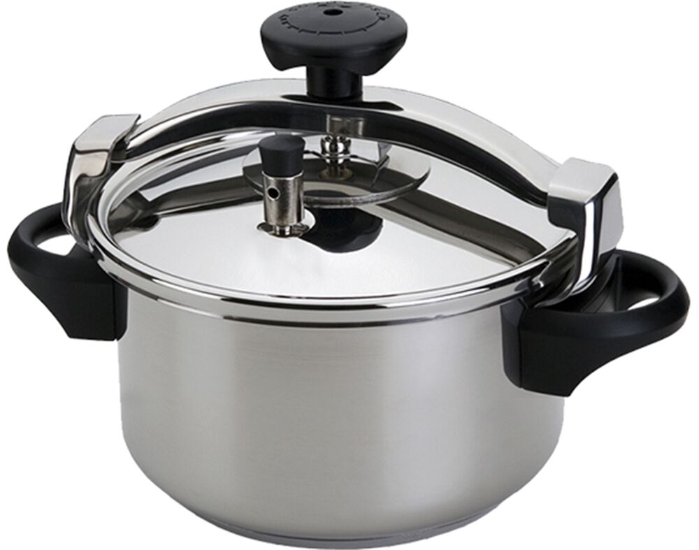 PANELA DE PRESS&Atilde;O SEM CESTO DE INDU&Ccedil;&Atilde;O SILAMPOS EM INOX 4.5L