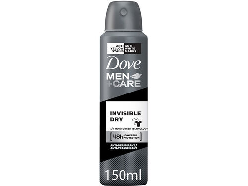 DEO DOVE SPRAY MEN INVISIBLE DRY 150ML image number 0