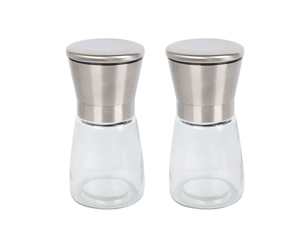 CONJUNTO SALEIRO + PIMENTEIRO ACTUEL VIDRO