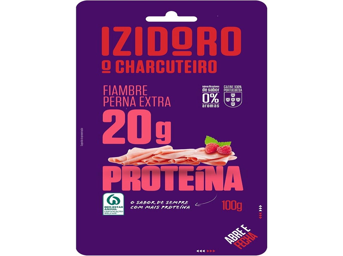 FIAMBRE PERNA EXTRA IZIDORO PROTEINA 100GR image number 0