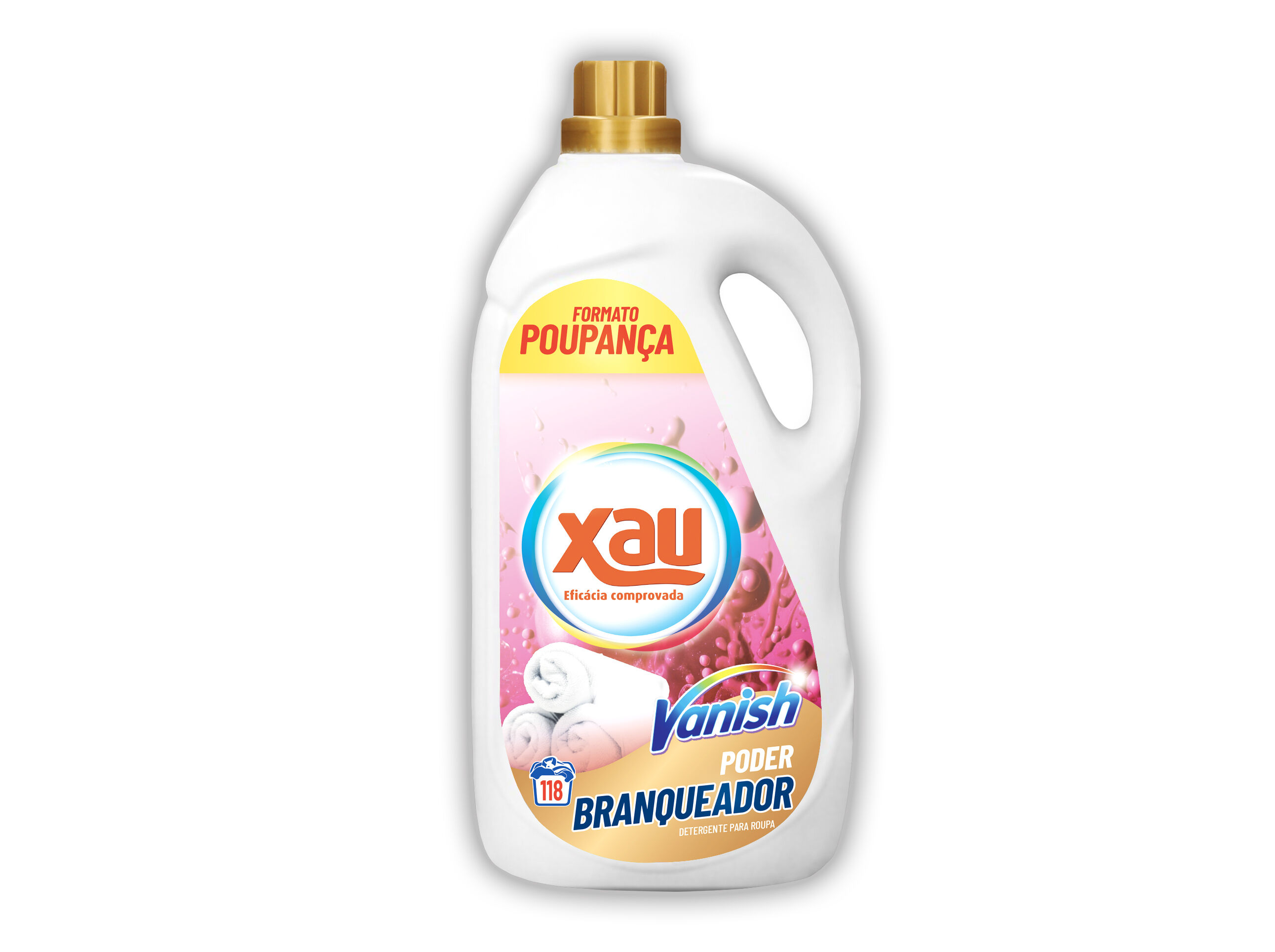 DETERGENTE ROUPA M&Aacute;QUINA LIQUIDO XAU+VANISH BRANQUEADOR 118D image number 0