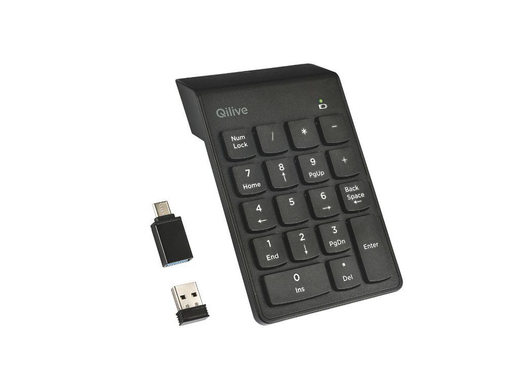 TECLADO NUM&Eacute;RICO SEM FIOS QILIVE Q.3500 image number 1