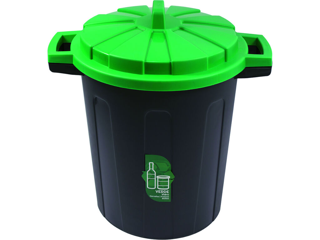 BALDE LIXO ECOPONTO 25L 43X43X24CM CORES SORTIDAS image number 1