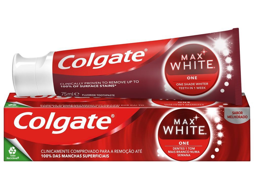 PASTA COLGATE DENT&Iacute;FRICA MAX WHITE ONE 75ML