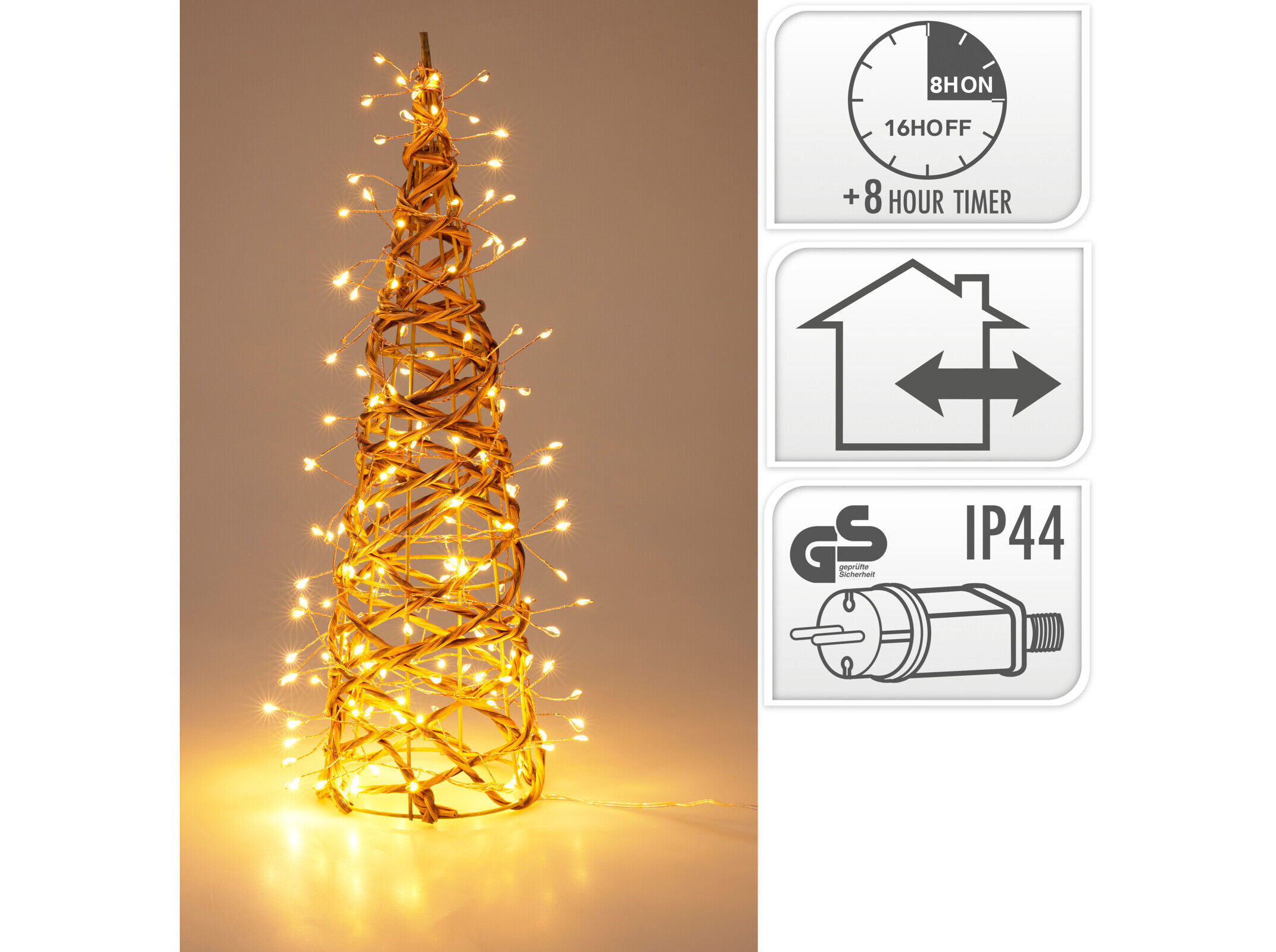 CONE COM LED EL&Eacute;TRICO 40CM image number 0