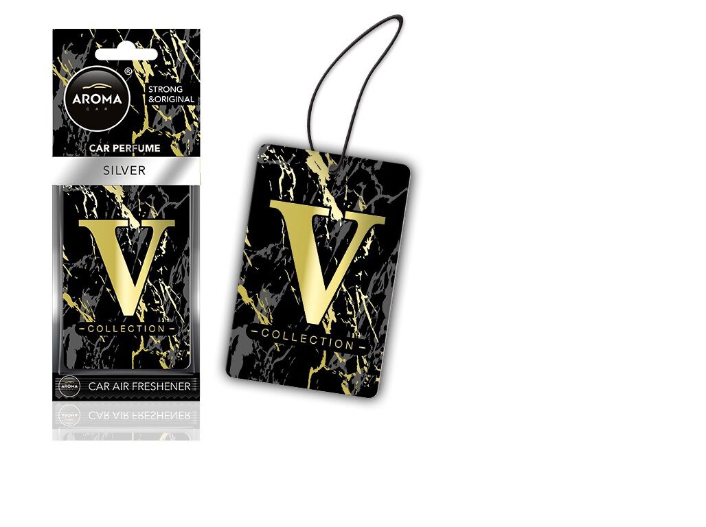 AMBIENTADOR AUTO AROMA CAR V COLLECTION SILVER image number 1