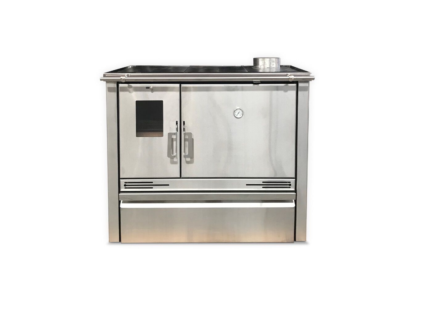 FOG&Atilde;O A LENHA MEKKA INOX 82 X 93.5 X 54.5 CM