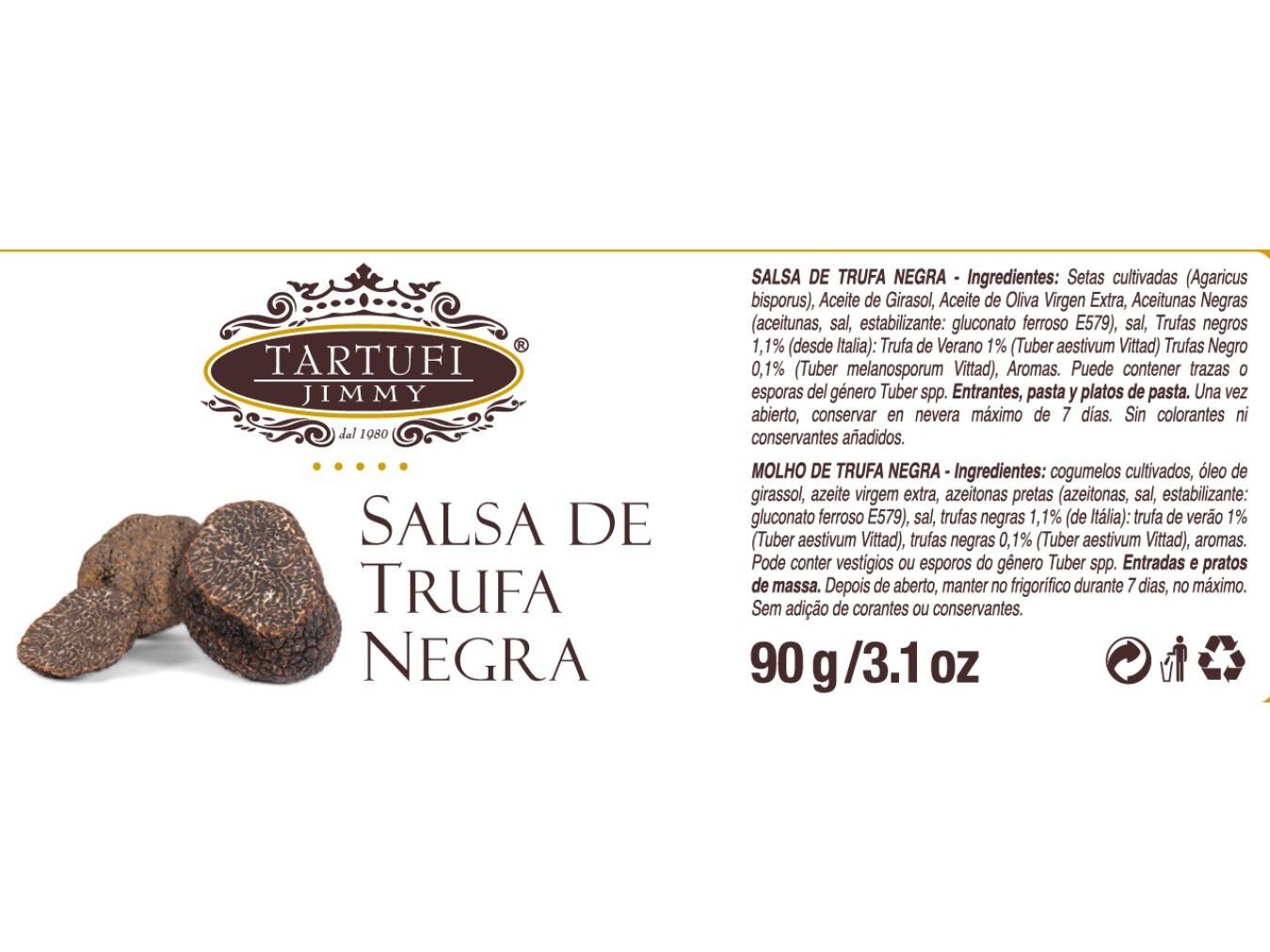 MOLHO TRUFA NEGRA TARTUFI JIMMY 90G image number 1