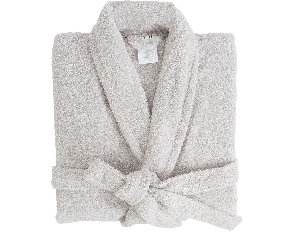 ROUP&Atilde;O DE BANHO ACTUEL ALGOD&Atilde;O ORG&Acirc;NICO 380G/M2 CINZENTO TAMANHO XL