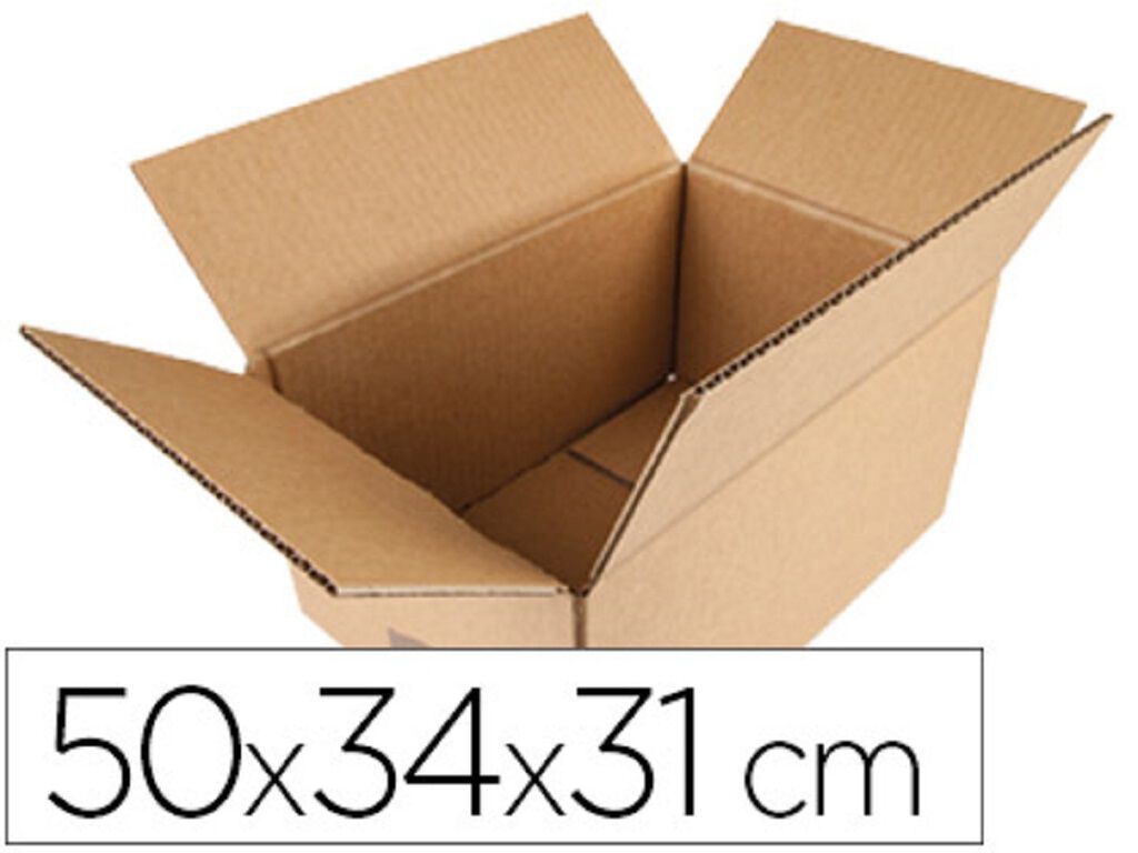 CAIXA PARA EMBALAR Q-CONNECT CASTANHO 50X34X31CM