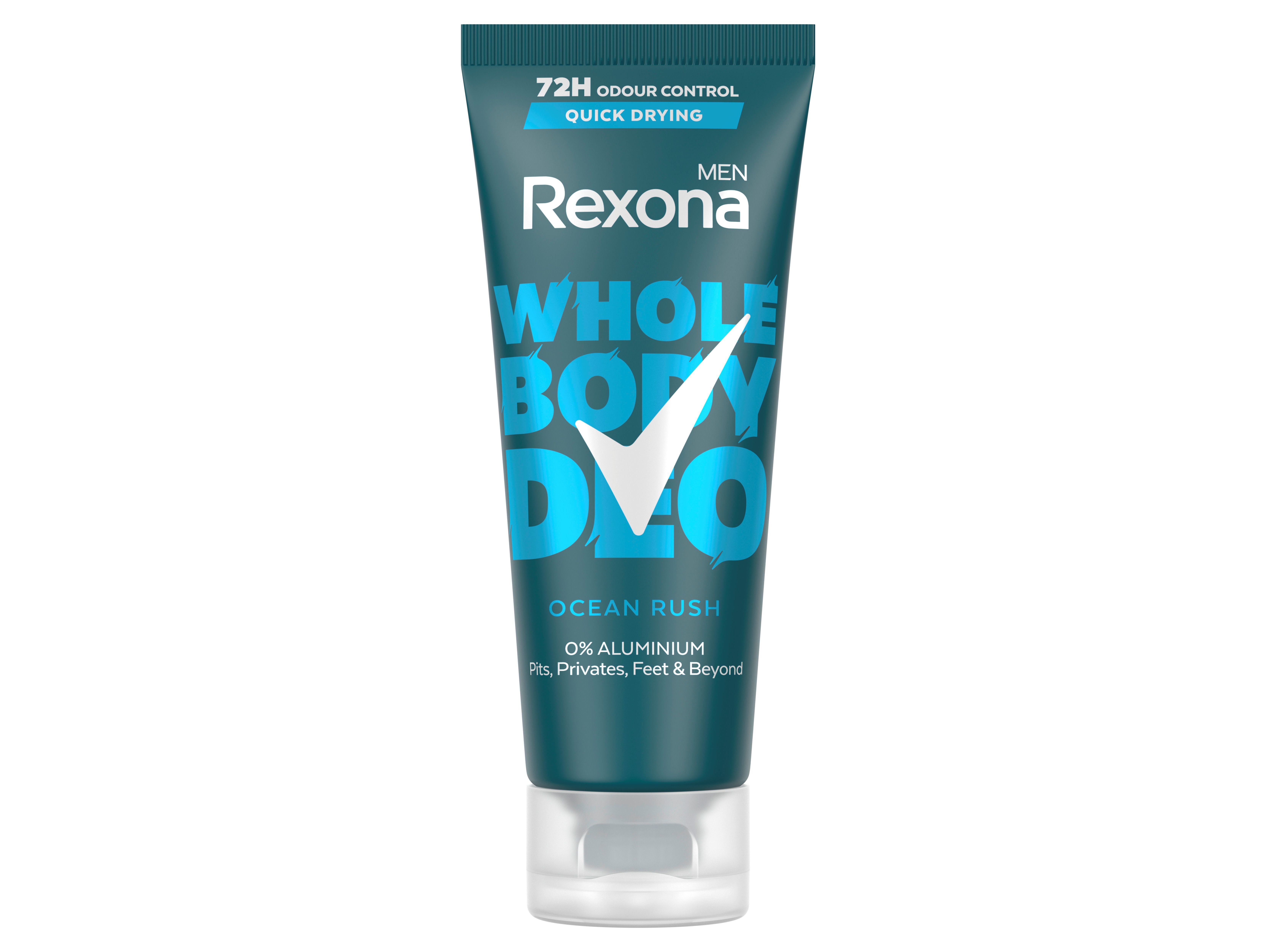 DESODORIZANTE CREME REXONA MEN PARA TODO O CORPO OCEAN RUSH 75ML image number 1