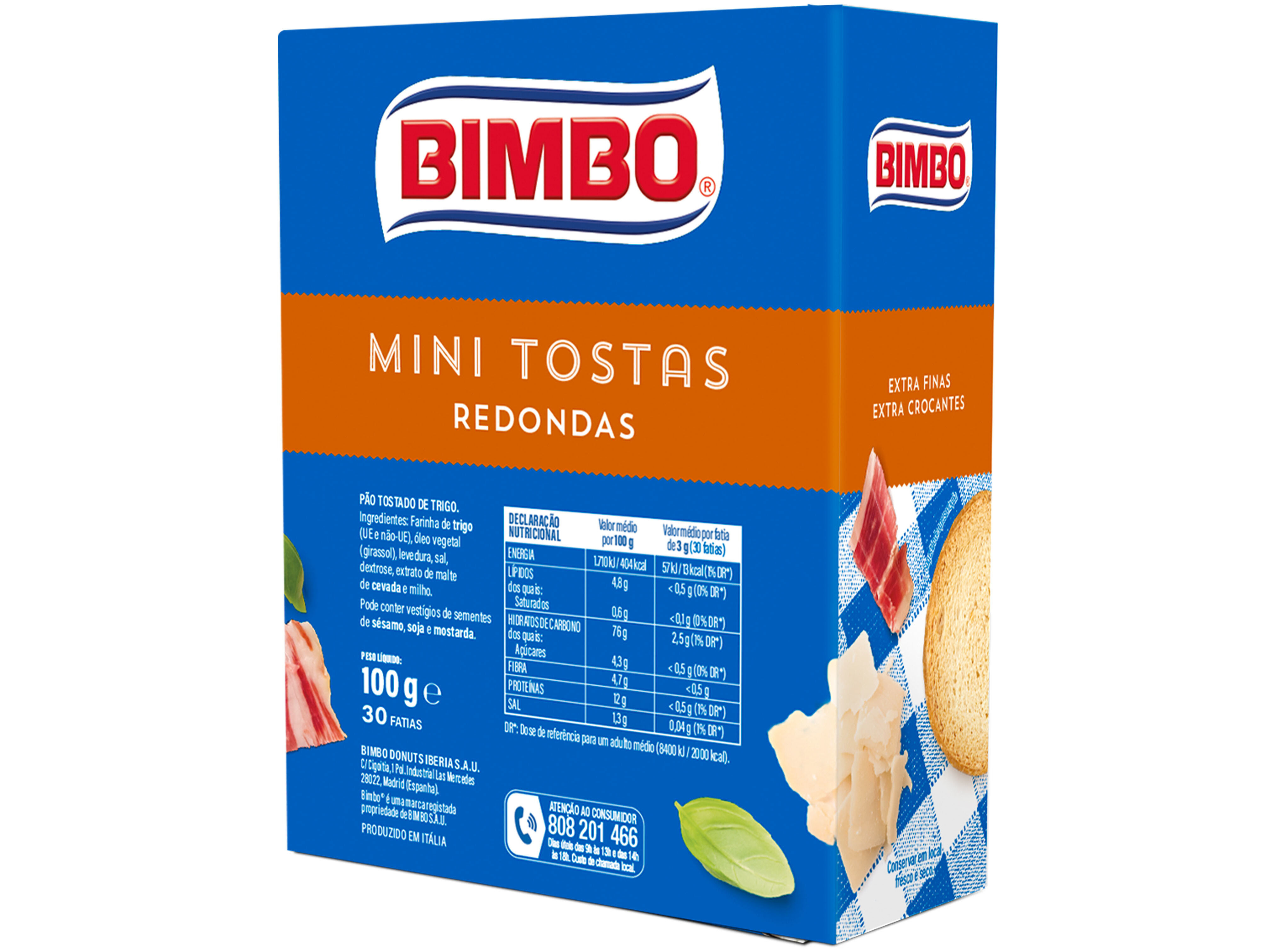 MINI TOSTA BIMBO REDONDA 100G image number 1