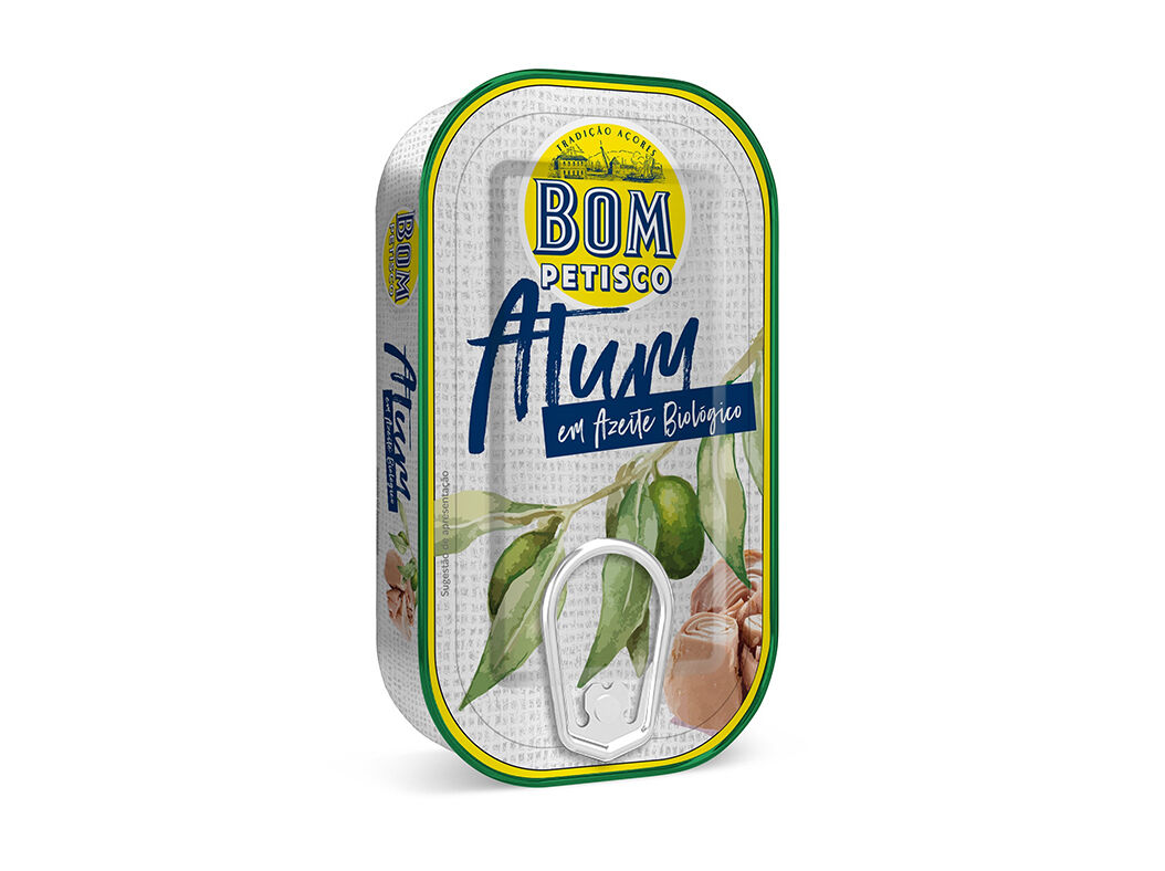 ATUM BOM PETISCO EM AZEITE BIO 120G image number 0