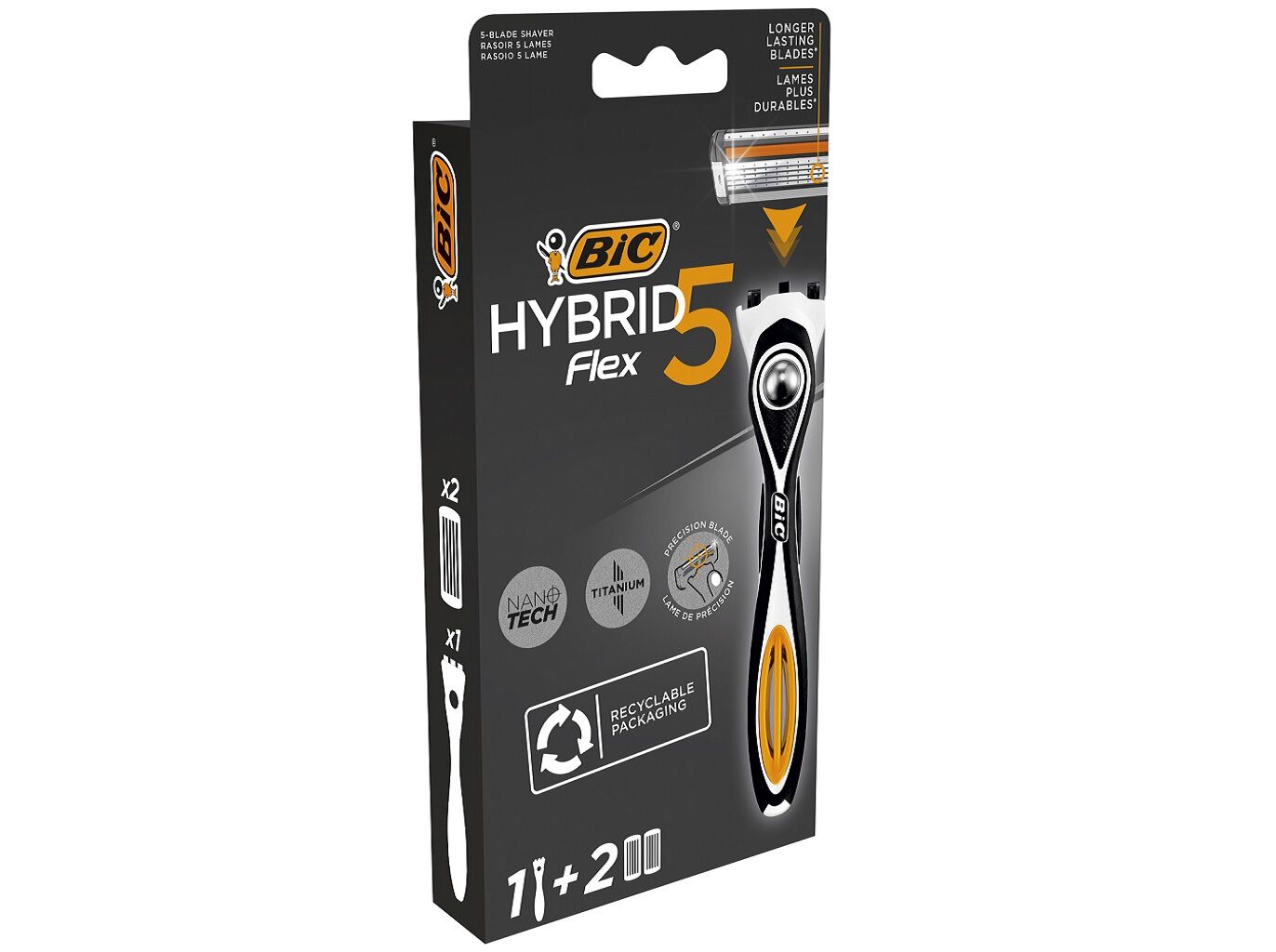 M&Aacute;QUINA BARBEAR BIC HYBRID FLEX5 (1 + 2REC) image number 1