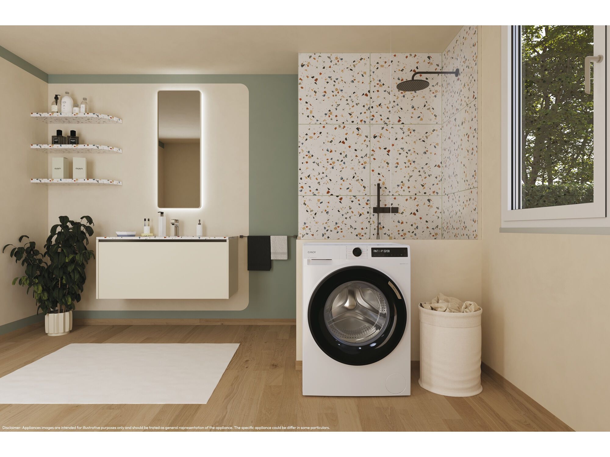M&Aacute;QUINA DE LAVAR ROUPA CANDY BR 410BL8-S BRANCO A-20% 10KG 1400RPM image number 8