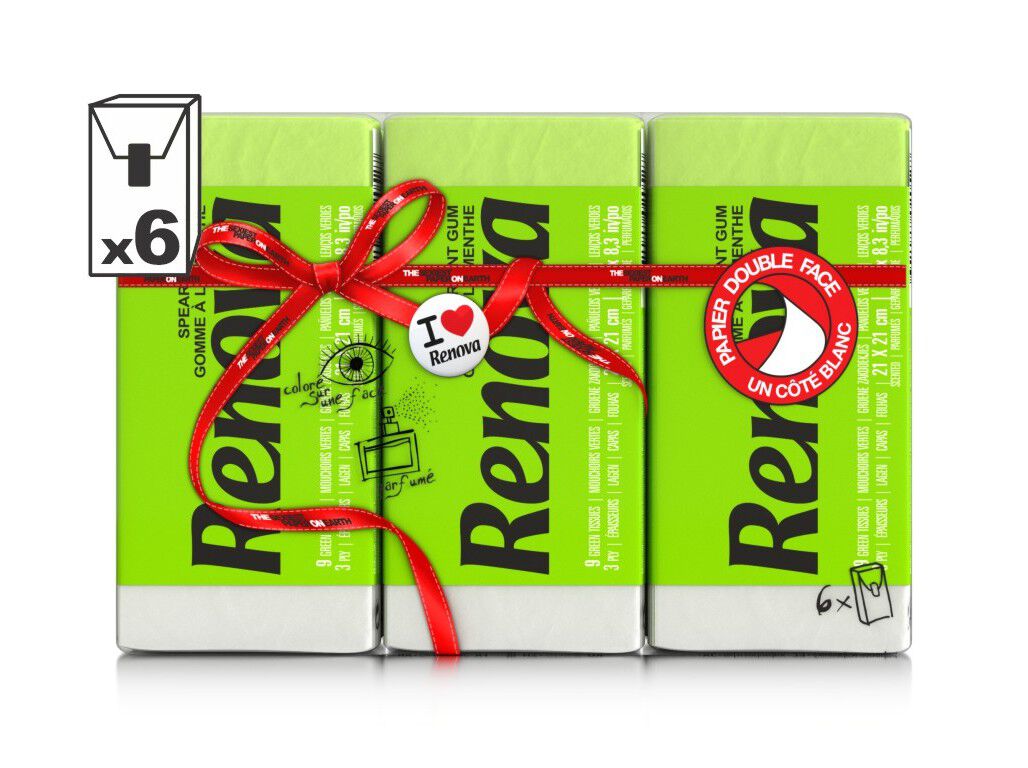 LEN&Ccedil;OS FACIAIS RENOVA V&Aacute;RIAS CORES 6UN image number 1