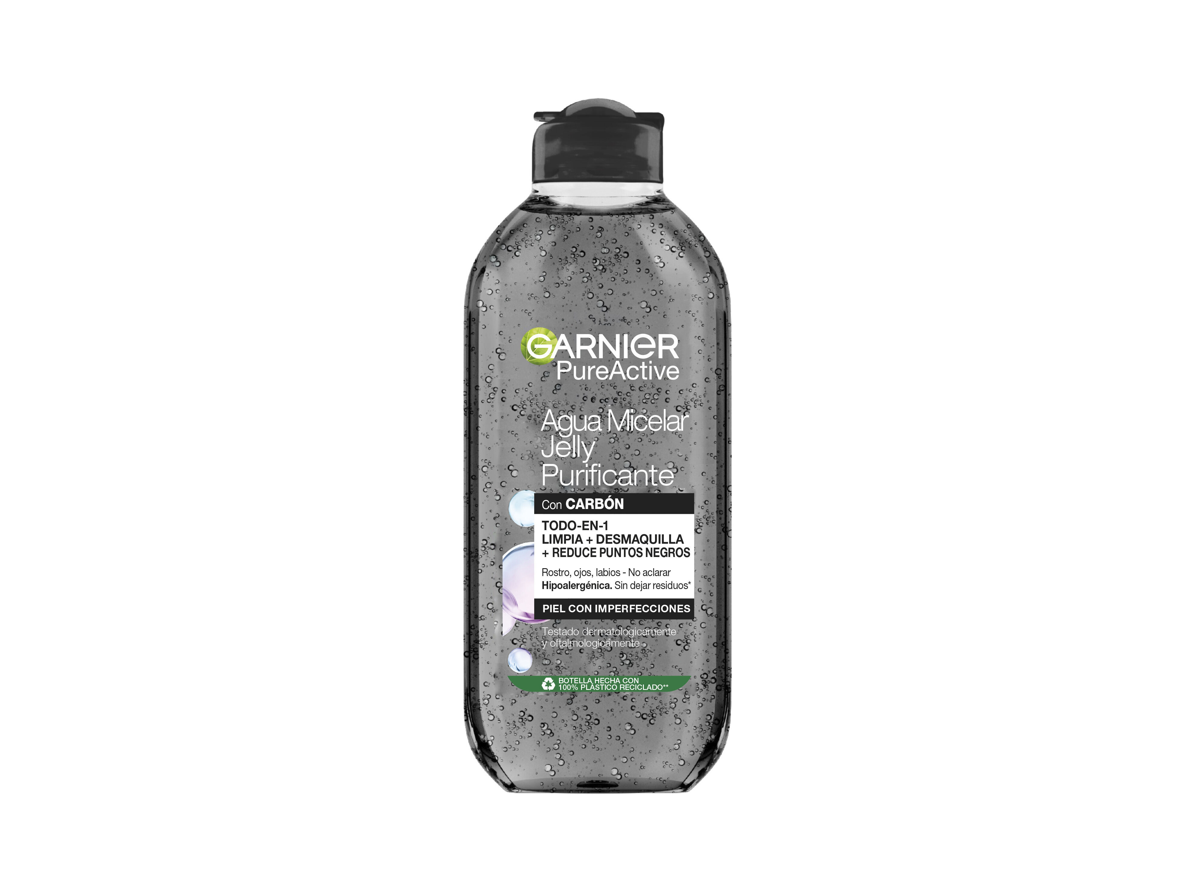 &Aacute;GUA MICELAR GARNIER PUREACTIVE CHARCOAL 400ML image number 0
