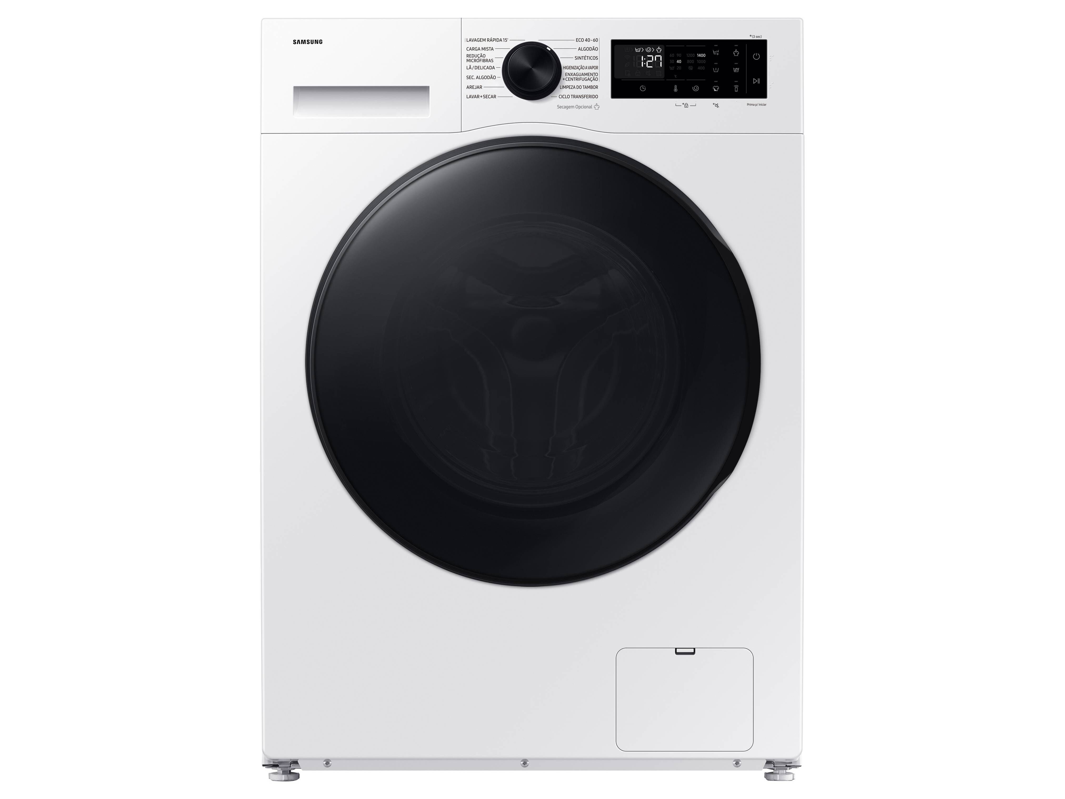 M&Aacute;QUINA DE LAVAR E SECAR ROUPA SAMSUNG WD11DG5B15BEEP ( 11/6KG D BRANCO)
