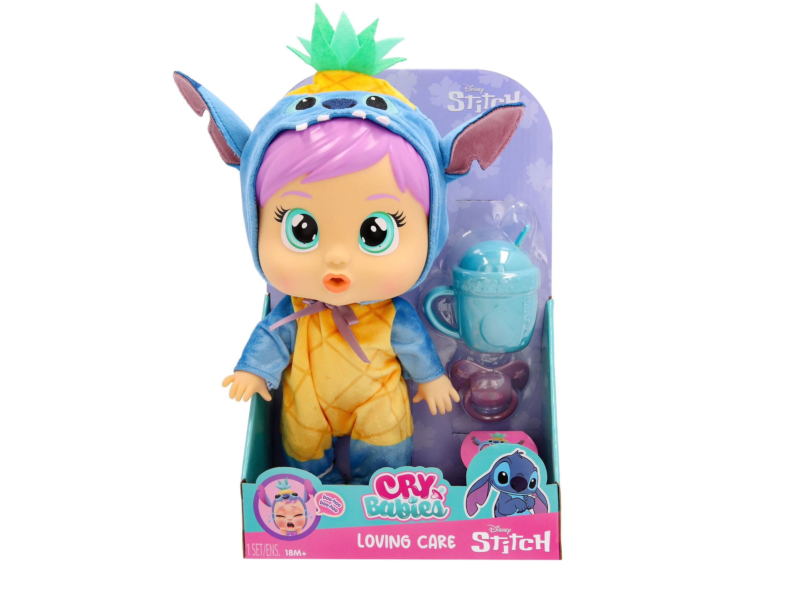BEB&Eacute; CHOR&Atilde;O CRY BABIES LOVING CARE STITCH